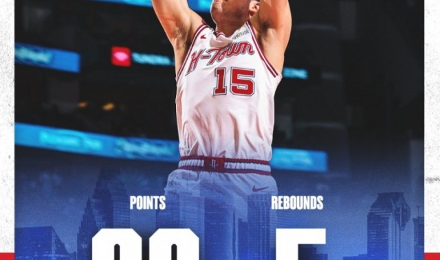 团队胜利！火箭官方发布六张数据海报：首发五人组+谢泼德